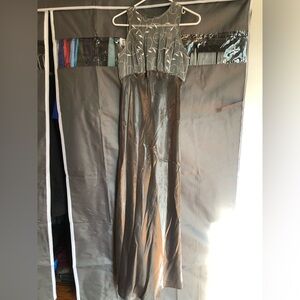 Gorgeous MichaelAngelo Evening Gown Size 4.  Silver Color.